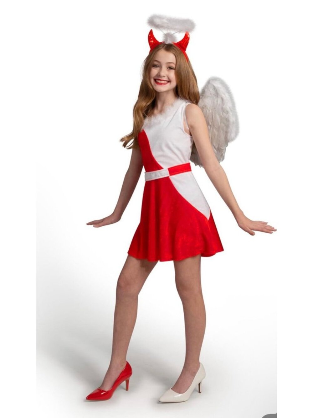 Spooktacular Creations Devil Costume Kids Tween Halloween Dress Deluxe Role Play